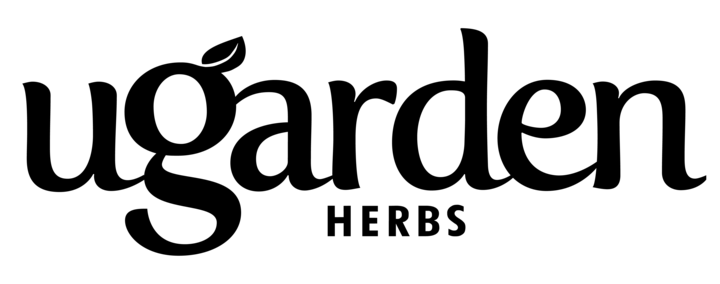 black UGArden herb logo
