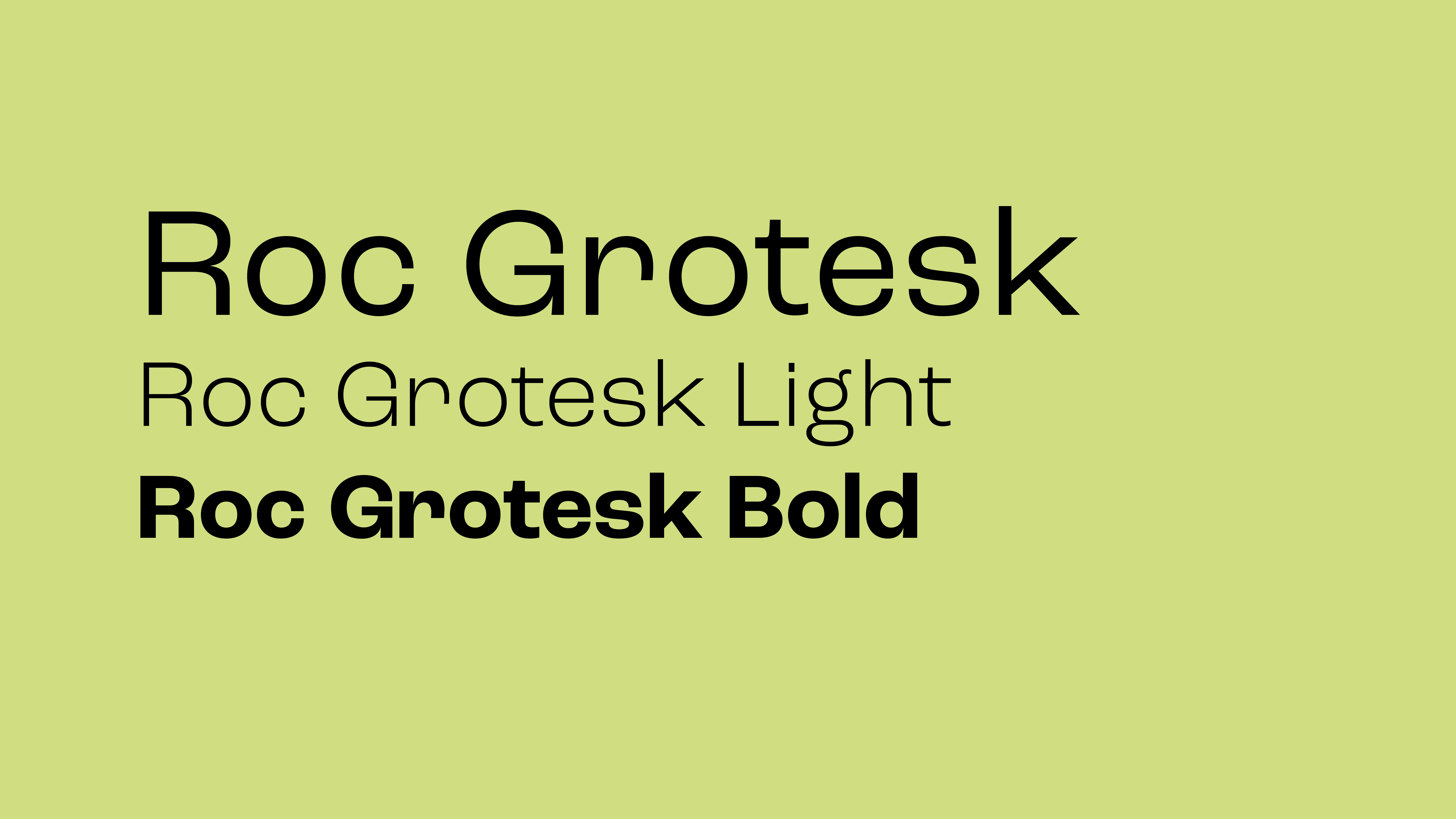 Roc Grotesk Font