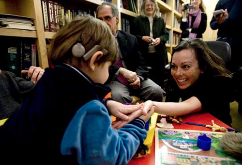 Patient with a cochlear implant